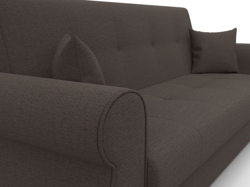 Диван-книжка Лига-019, Рогожка, Амур 05 коричневый