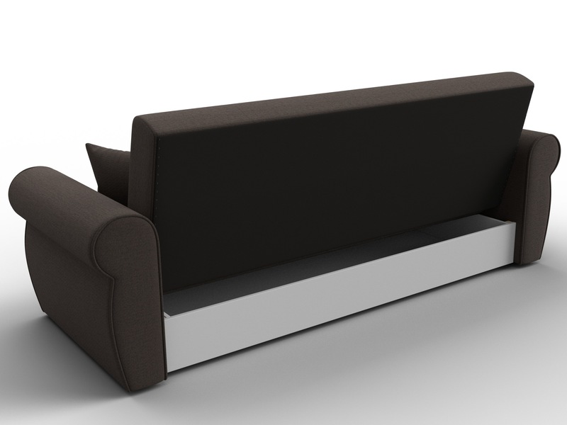 Диван-книжка Лига-019, Рогожка, Амур 05 коричневый