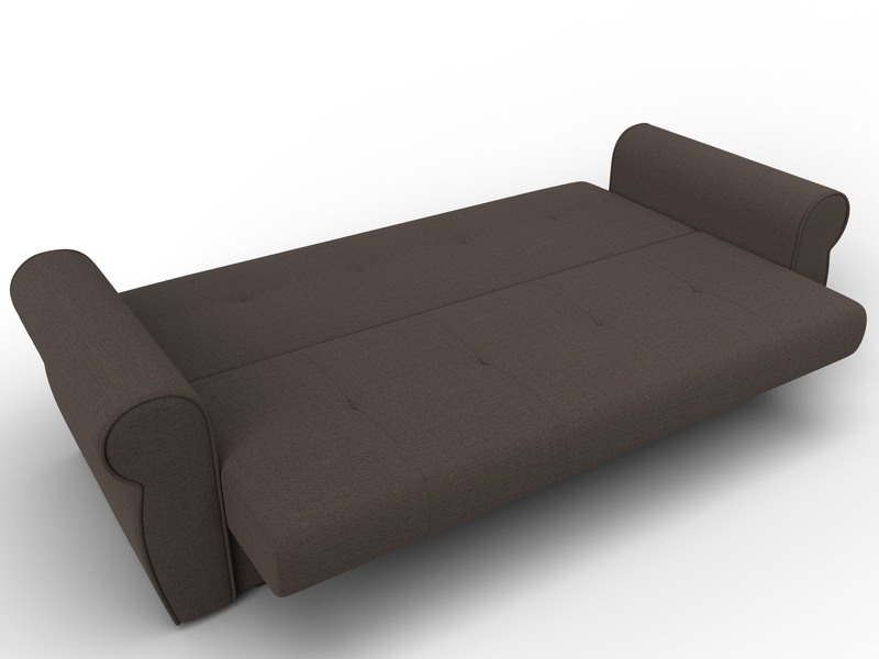 Диван-книжка Лига-019, Рогожка, Амур 05 коричневый