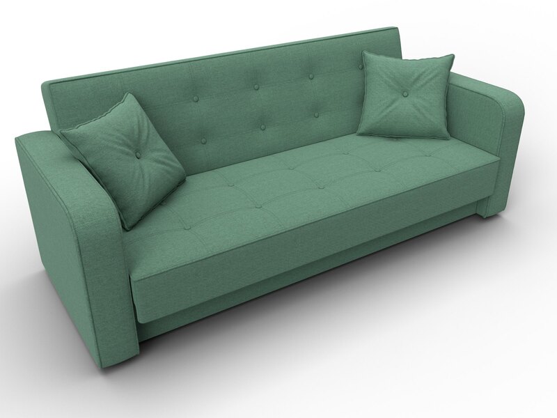 Диван-книжка Тур, Рогожка, Амур 11 зеленый