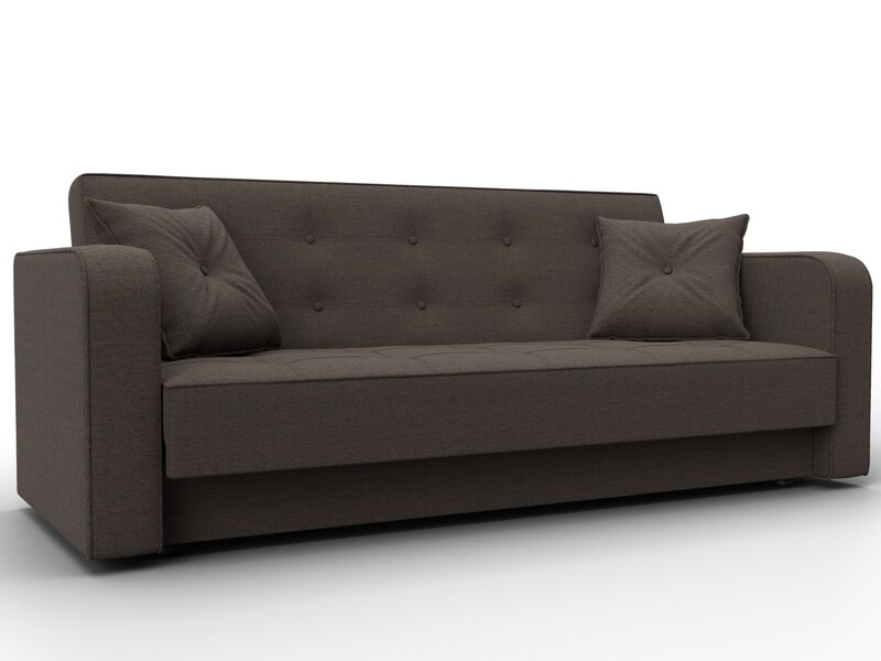 Диван-книжка Тур, Рогожка, Амур 05 коричневый