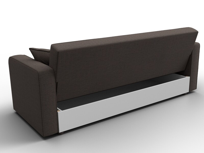 Диван-книжка Тур, Рогожка, Амур 05 коричневый