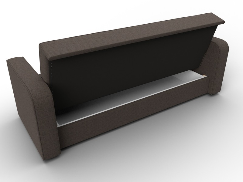 Диван-книжка Тур, Рогожка, Амур 05 коричневый