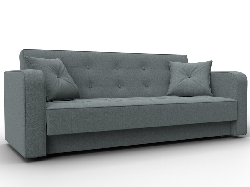 Диван-книжка Тур, Рогожка, Амур 07 серый