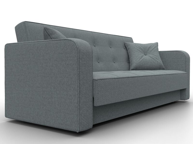 Диван-книжка Тур, Рогожка, Амур 07 серый