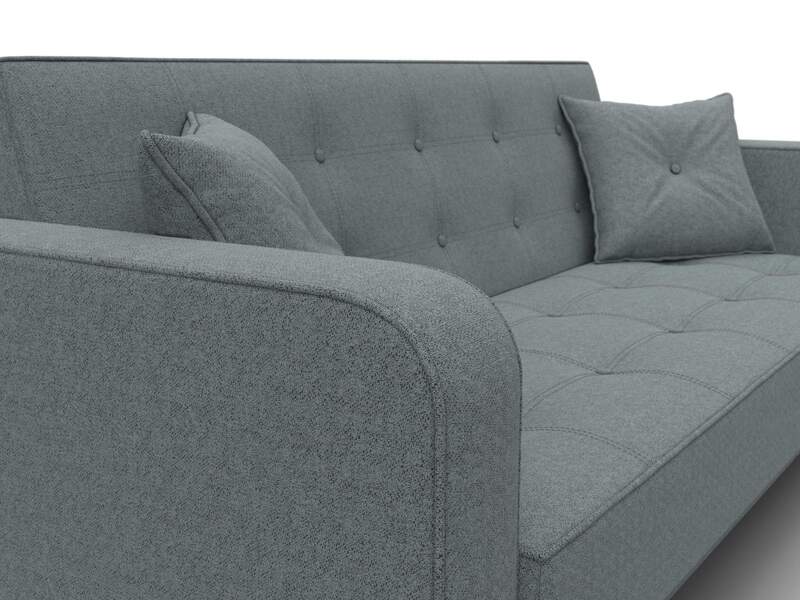 Диван-книжка Тур, Рогожка, Амур 07 серый