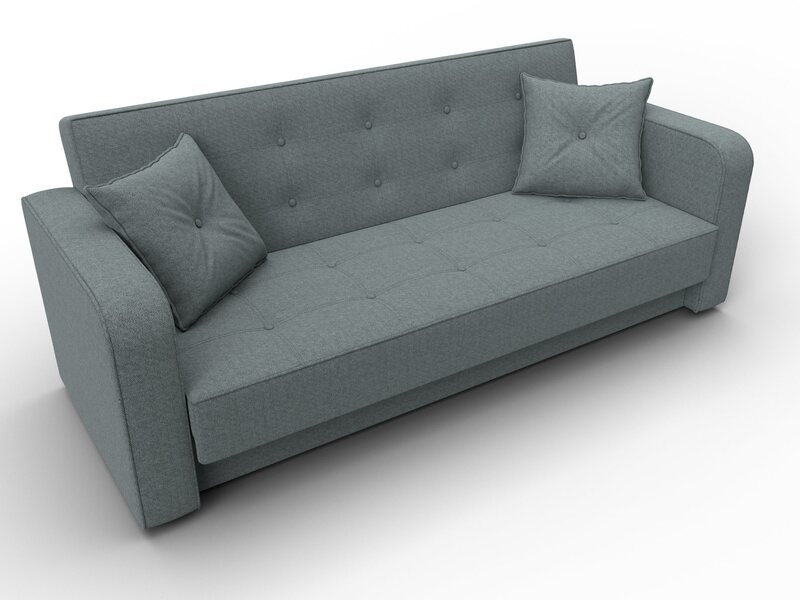 Диван-книжка Тур, Рогожка, Амур 07 серый