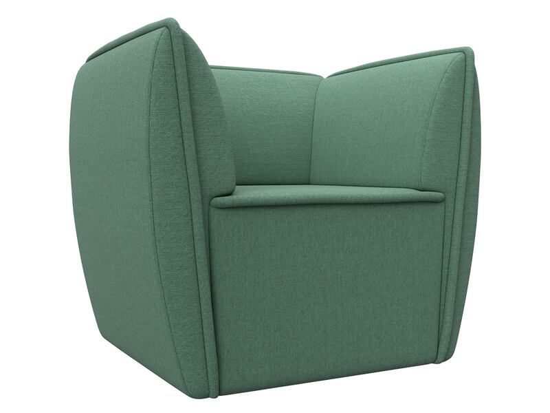 Кресло Бергамо, Рогожка, Амур 11 зеленый