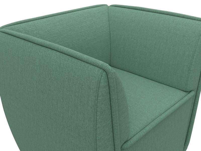 Кресло Бергамо, Рогожка, Амур 11 зеленый