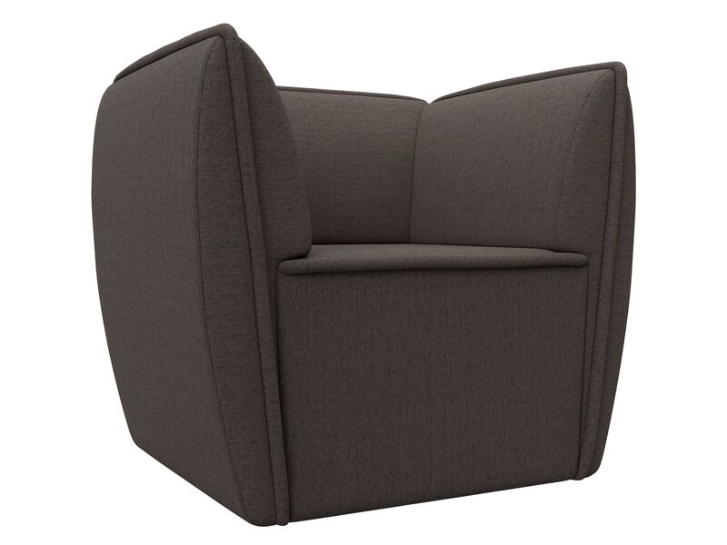 Кресло Бергамо, Рогожка, Амур 05 коричневый