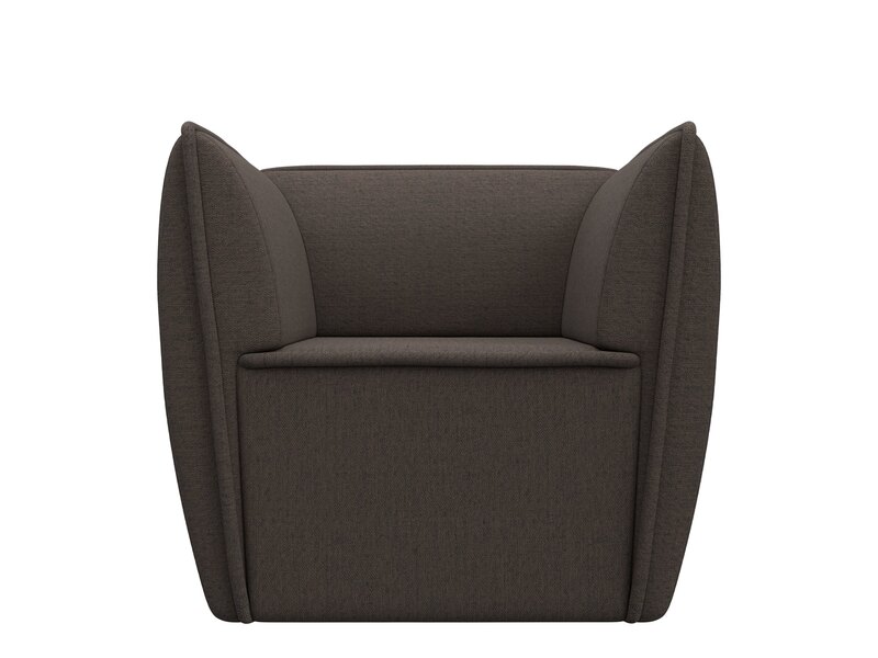 Кресло Бергамо, Рогожка, Амур 05 коричневый