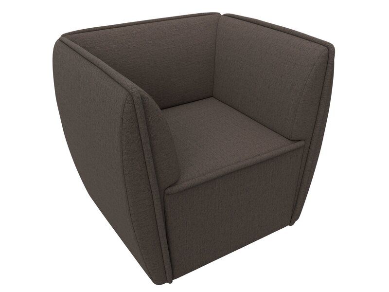 Кресло Бергамо, Рогожка, Амур 05 коричневый