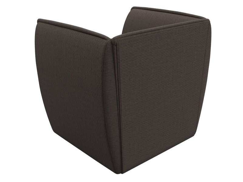 Кресло Бергамо, Рогожка, Амур 05 коричневый