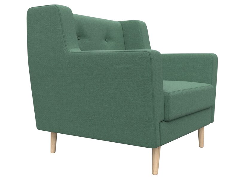 Кресло Брайтон, Рогожка, Амур 11 зеленый