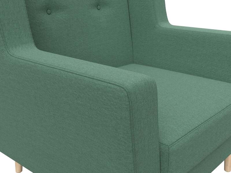 Кресло Брайтон, Рогожка, Амур 11 зеленый