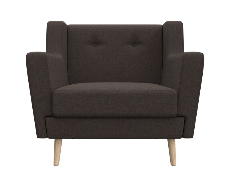 Кресло Брайтон, Рогожка, Амур 05 коричневый