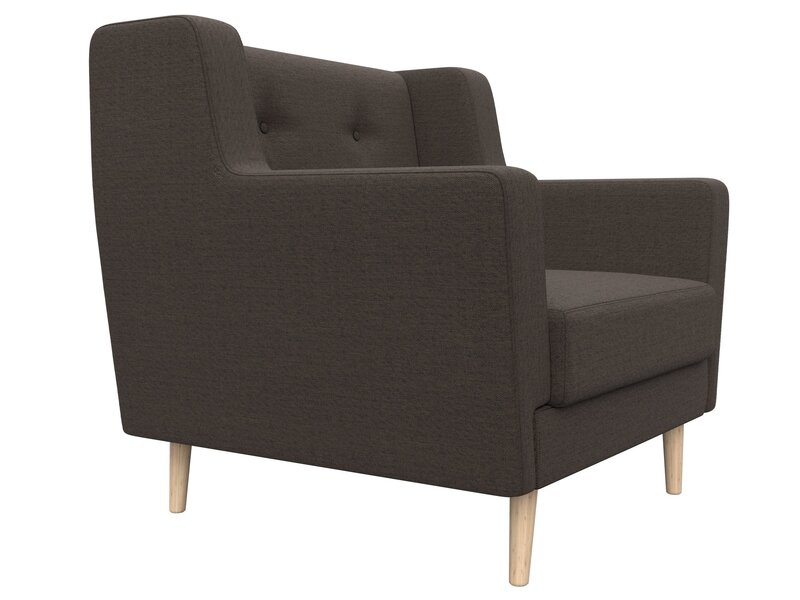 Кресло Брайтон, Рогожка, Амур 05 коричневый