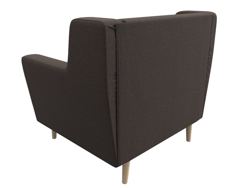 Кресло Брайтон, Рогожка, Амур 05 коричневый