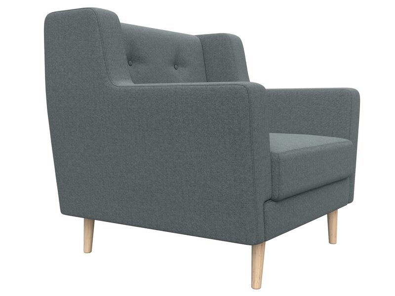 Кресло Брайтон, Рогожка, Амур 07 серый