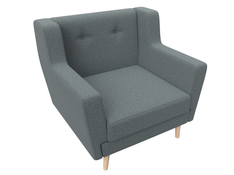 Кресло Брайтон, Рогожка, Амур 07 серый