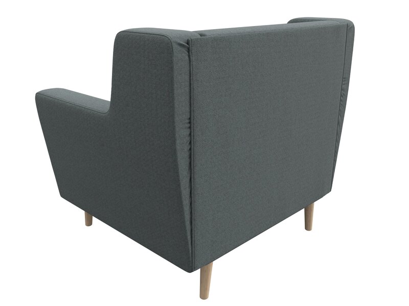 Кресло Брайтон, Рогожка, Амур 07 серый