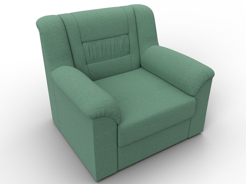 Кресло Карелия, Рогожка, Амур 11 зеленый