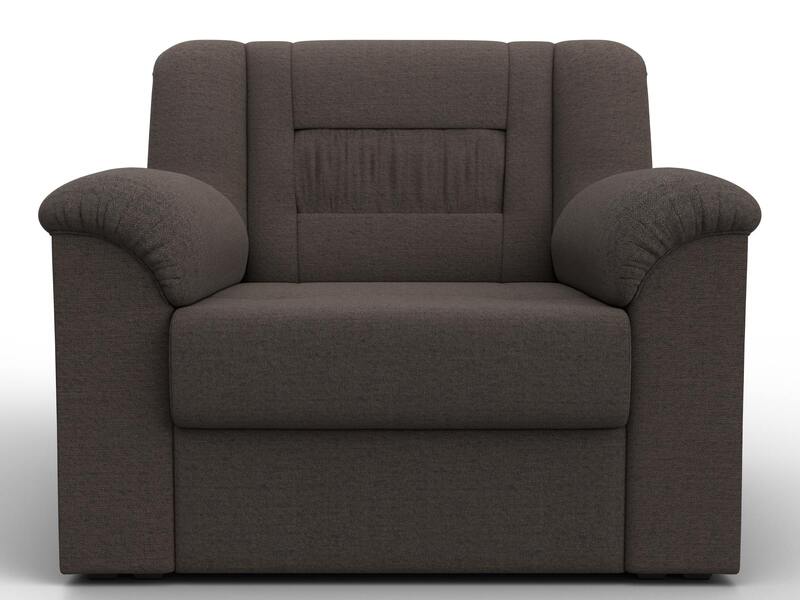 Кресло Карелия, Рогожка, Амур 05 коричневый