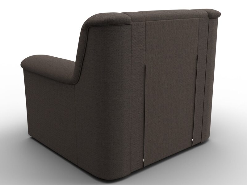 Кресло Карелия, Рогожка, Амур 05 коричневый