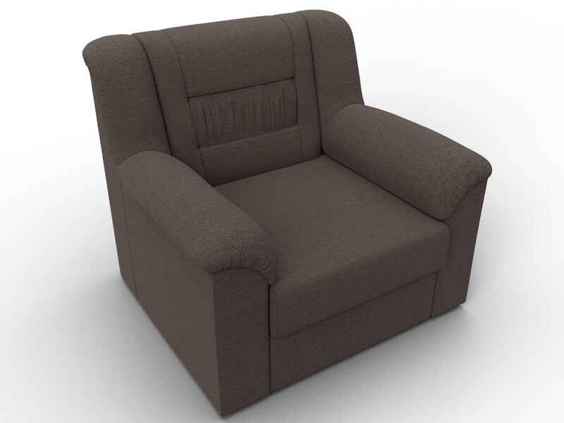 Кресло Карелия, Рогожка, Амур 05 коричневый