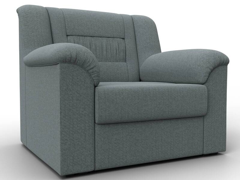 Кресло Карелия, Рогожка, Амур 07 серый