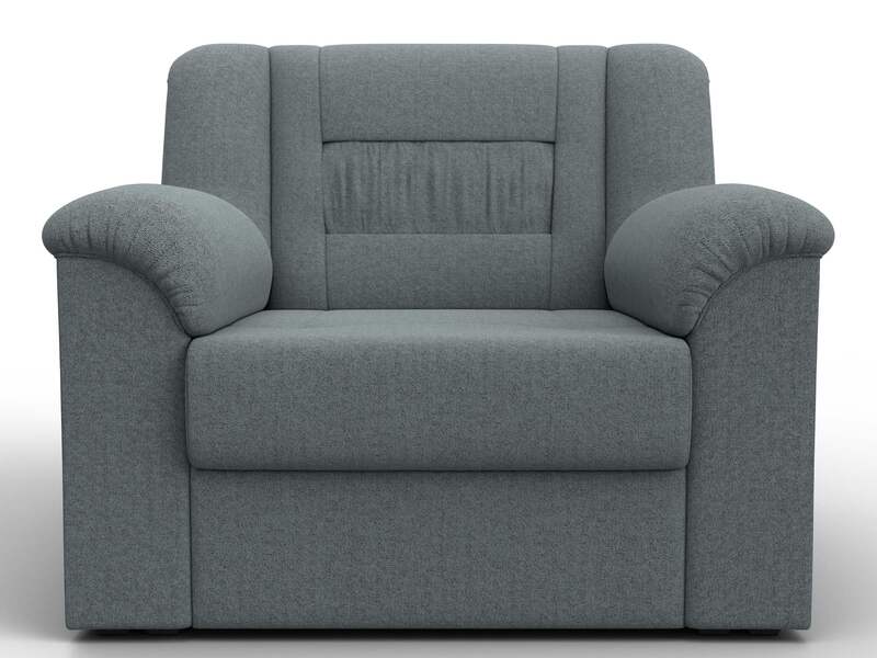 Кресло Карелия, Рогожка, Амур 07 серый