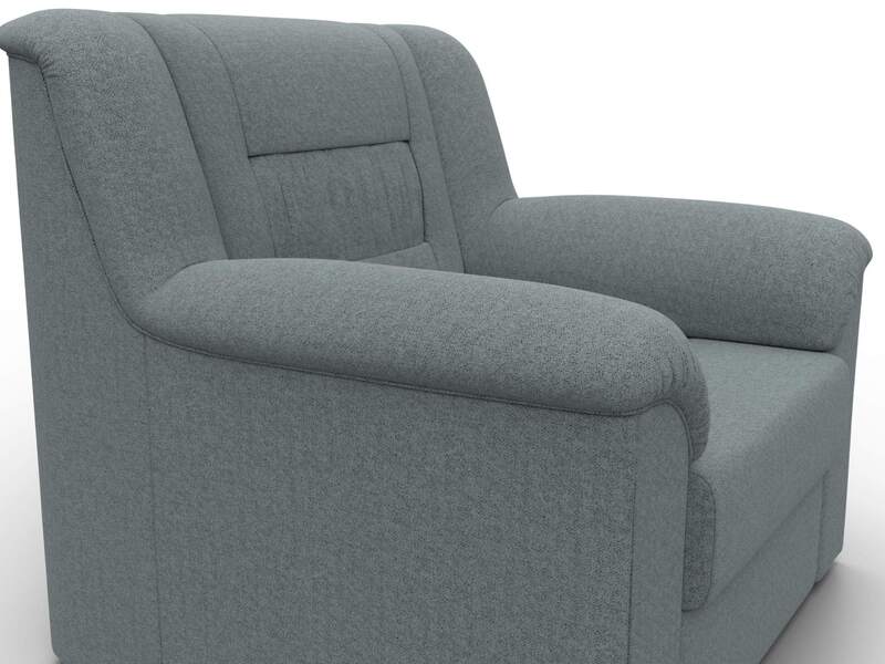 Кресло Карелия, Рогожка, Амур 07 серый