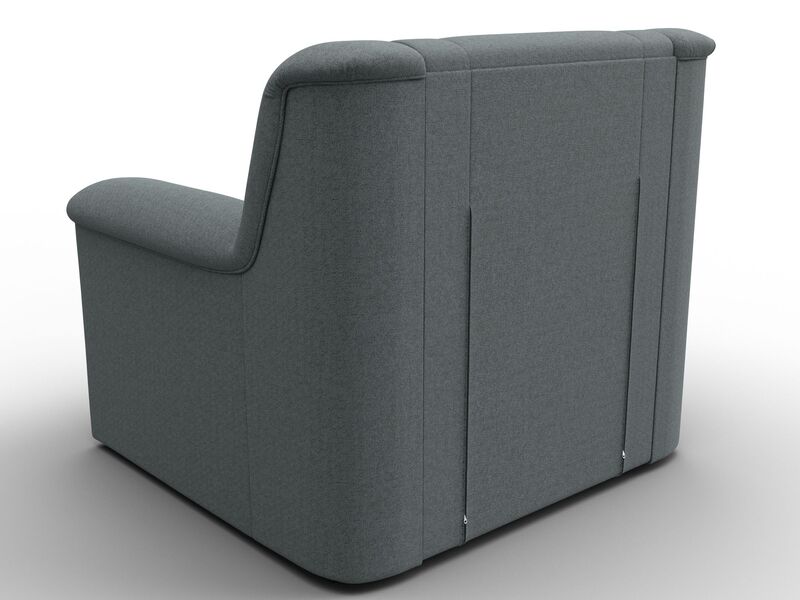 Кресло Карелия, Рогожка, Амур 07 серый