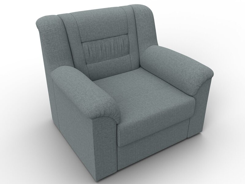 Кресло Карелия, Рогожка, Амур 07 серый