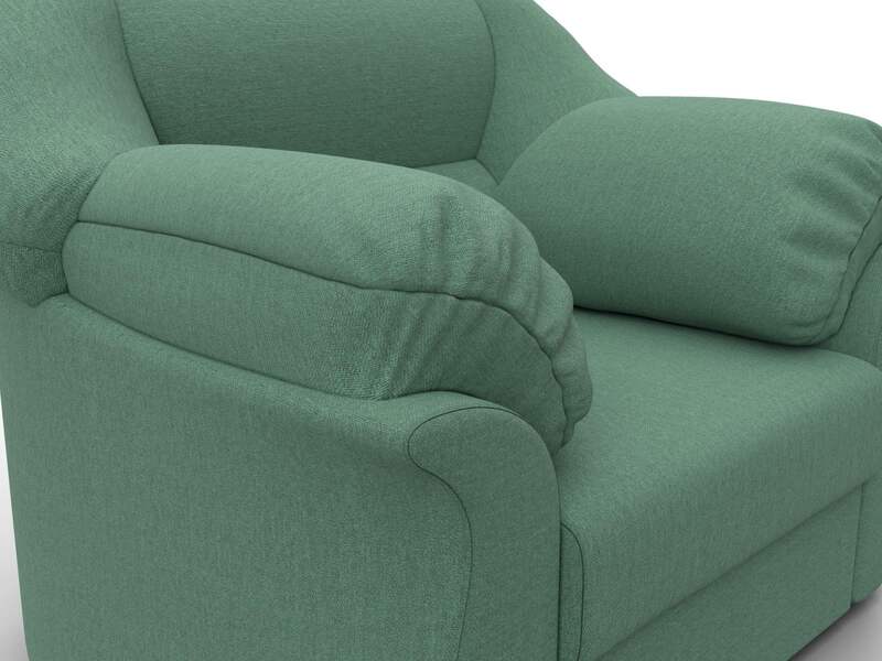 Кресло Карнелла, Рогожка, Амур 11 зеленый