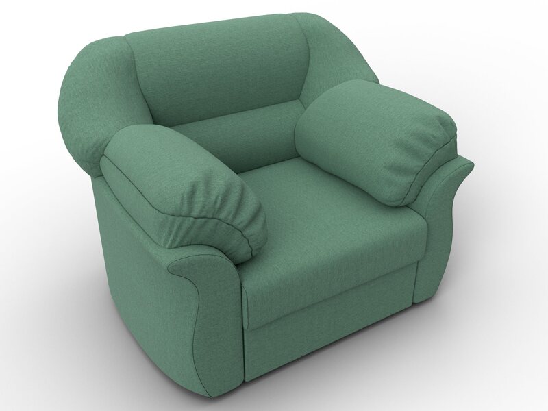 Кресло Карнелла, Рогожка, Амур 11 зеленый