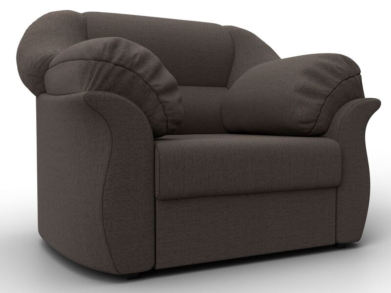 Кресло Карнелла, Рогожка, Амур 05 коричневый