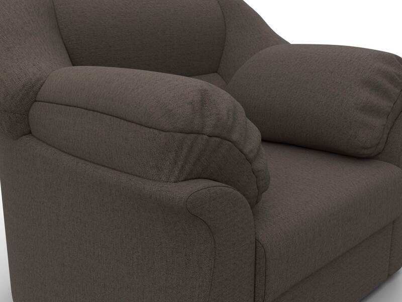 Кресло Карнелла, Рогожка, Амур 05 коричневый