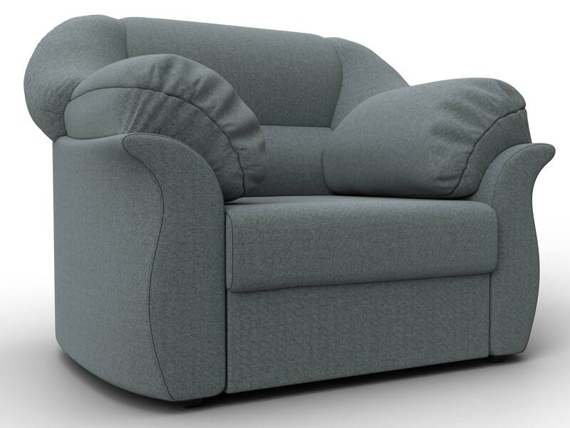 Кресло Карнелла, Рогожка, Амур 07 серый