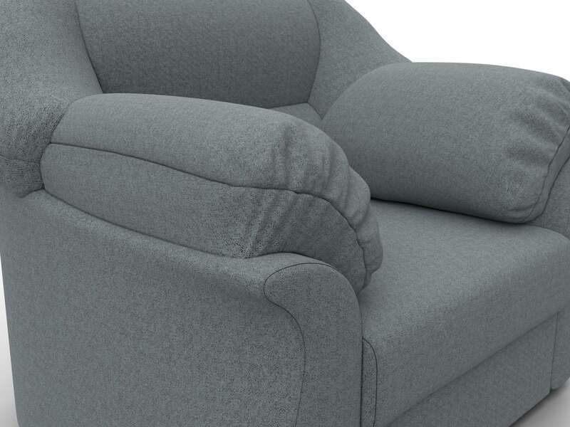 Кресло Карнелла, Рогожка, Амур 07 серый