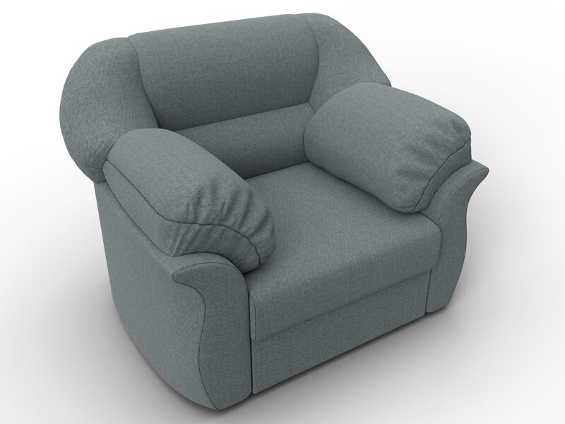 Кресло Карнелла, Рогожка, Амур 07 серый