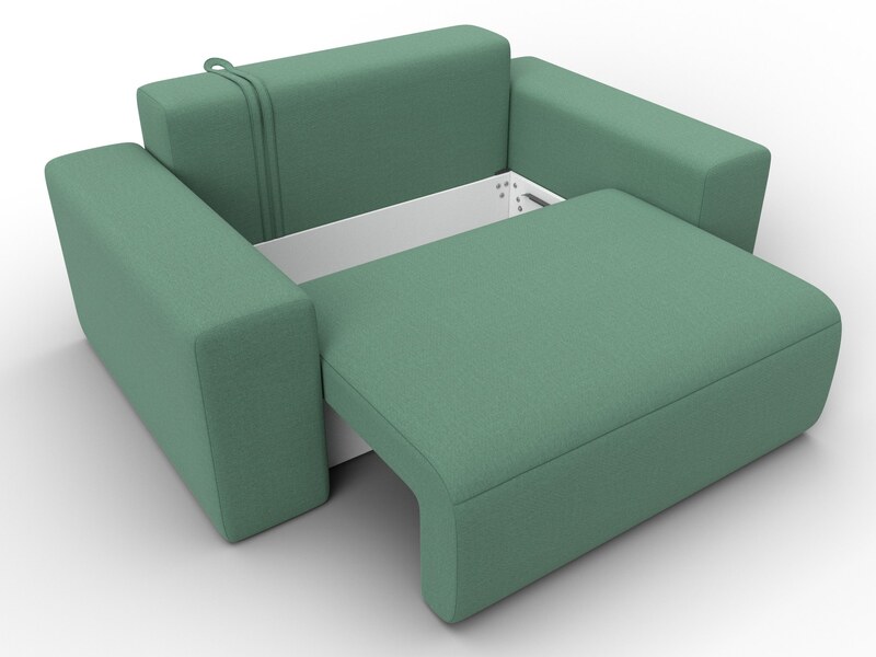 Кресло Лига-036 НПБ, Рогожка, Амур зеленый