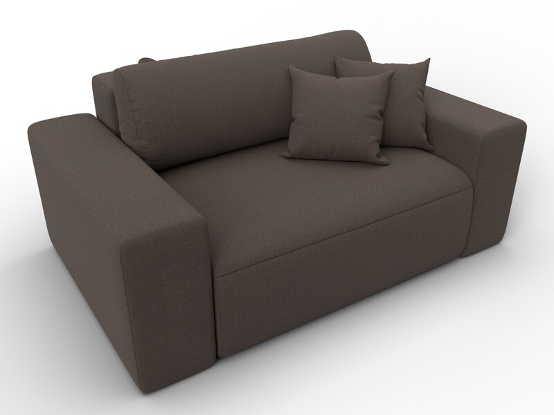 Кресло Лига-036 НПБ, Рогожка, Амур коричневый