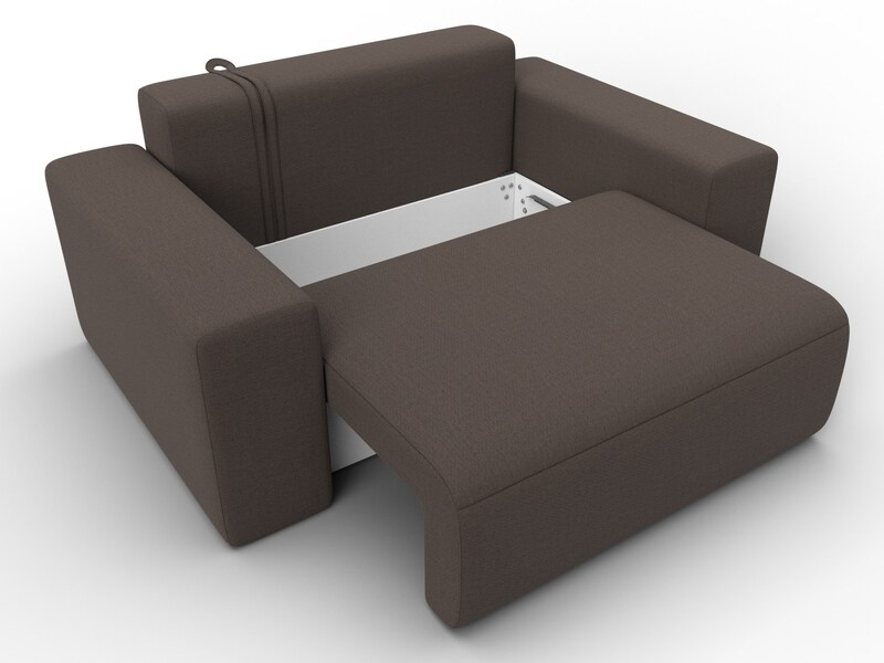 Кресло Лига-036 НПБ, Рогожка, Амур коричневый