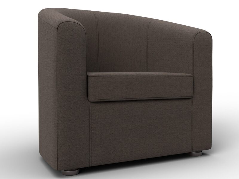 Кресло Норден, Рогожка, Амур 05 коричневый