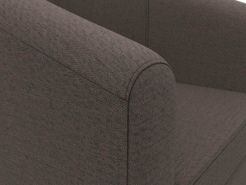 Кресло Норден, Рогожка, Амур 05 коричневый