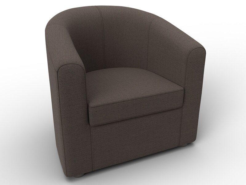 Кресло Норден, Рогожка, Амур 05 коричневый