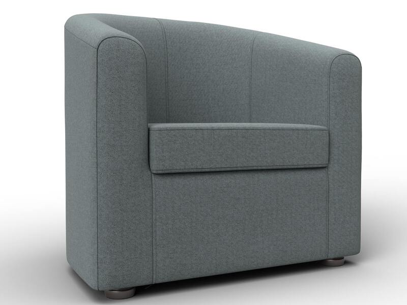 Кресло Норден, Рогожка, Амур 07 серый