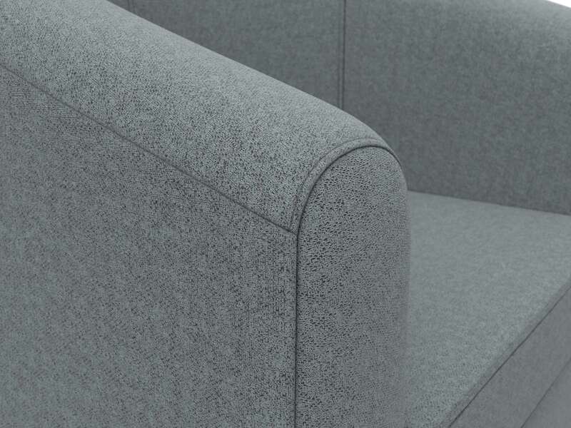 Кресло Норден, Рогожка, Амур 07 серый