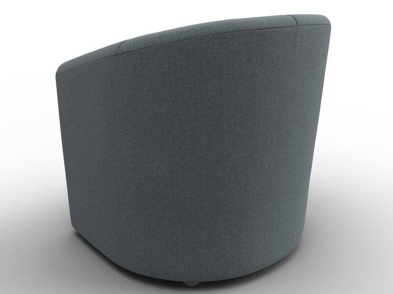 Кресло Норден, Рогожка, Амур 07 серый